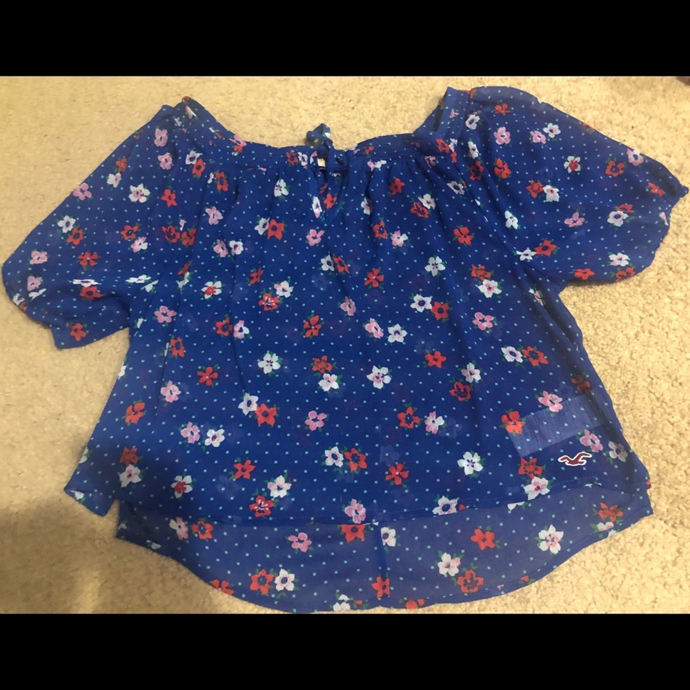 Hollister Floral peasant top